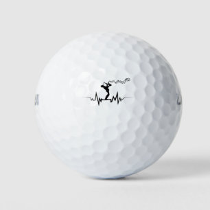 Balles De Golf Cool Saxophone Heartbeat Pour Musiciens