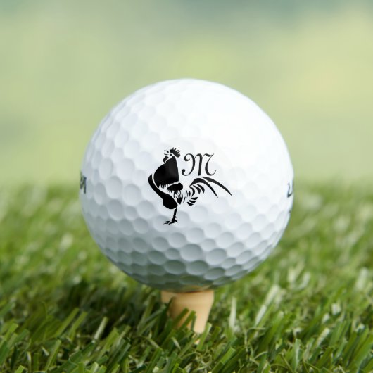 Balles De Golf Coq noir Croisant l'alarme du bon matin (T-shirt Insitu)