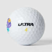 Balles De Golf Coquillage Violet (Logo)