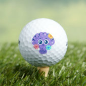 Balles De Golf Coquillage Violet (T-shirt Insitu)