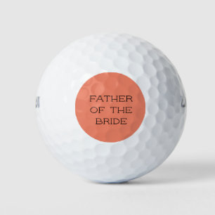 Balles De Golf Coral Père personnalisé de la mariée