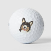 Balles De Golf Corgi à tête noire (Devant)