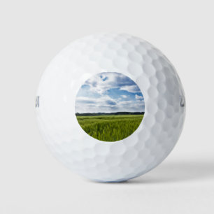 Balles De Golf Corneilles vertes et ciels bleus