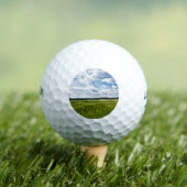 Balles De Golf Corneilles vertes et ciels bleus (T-shirt Insitu)