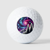 Balles De Golf Cosmic Forest: Galaxy Meets Nature (Recto)