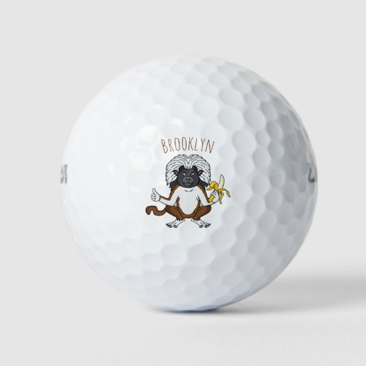 Balles De Golf Cotton Top Tamarin montoon est une illustration (Devant)