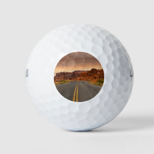 Balles De Golf Coucher de soleil (Devant)