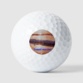 Balles De Golf Coucher de soleil beauté marine (Recto)