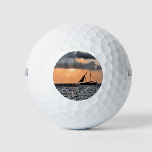 Balles De Golf Coucher de soleil des îles Caïmans (Devant)