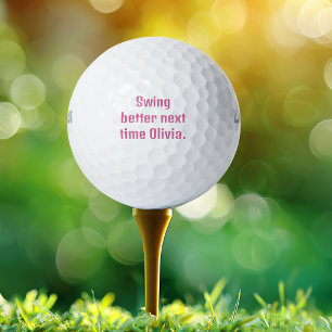 Balles De Golf Coudre mieux la prochaine fois Olivia, Drôle, Pers