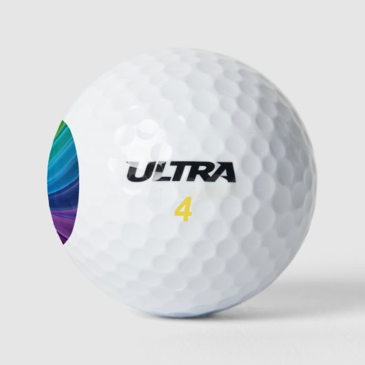 Balles De Golf Couleur Rainbow Golf Balls (Logo)