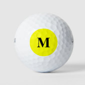 Balles De Golf Couleur simple jaune uni (Devant)
