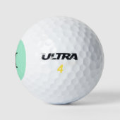 Balles De Golf Couleur solide de la menthe (Logo)