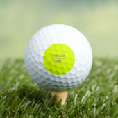 Balles De Golf couleur solide jaune fluorescent - votre logo (T-shirt Insitu)