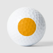 Balles De Golf Couleur solide orange néon | Classique (Recto)