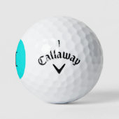 Balles De Golf Couleur solide turquoise (Logo)