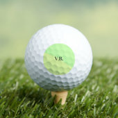 Balles De Golf Couleur unie simple ajouter nom texte monogramme j (T-shirt Insitu)