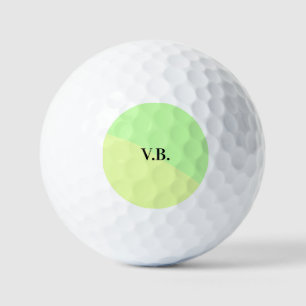 Balles De Golf Couleur unie simple ajouter nom texte monogramme j
