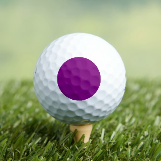 Balles De Golf Couleur violet (T-shirt Insitu)