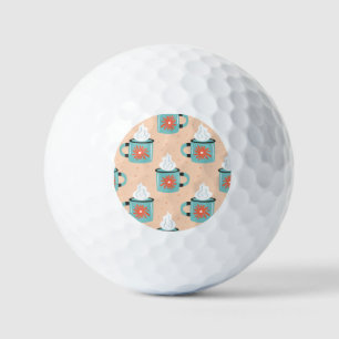 Balles De Golf Coupe bleu clair Motif sans voile.