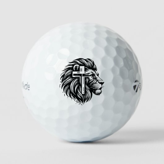 Balles De Golf Courage and Faith Lion Head Golf Ball (Recto)