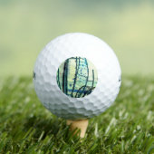 Balles De Golf Courbes bleues (T-shirt Insitu)