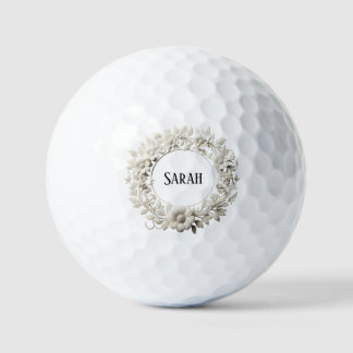 Balles De Golf couronne de fleurs en papier vintage personnalisée