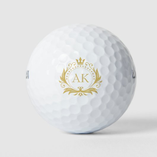 Balles De Golf Couronne de luxe en or (Devant)
