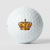 Balles De Golf Couronne royale en or (Recto)