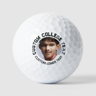 Balles De Golf Coutume Distante College Texte Photo Balls De Golf