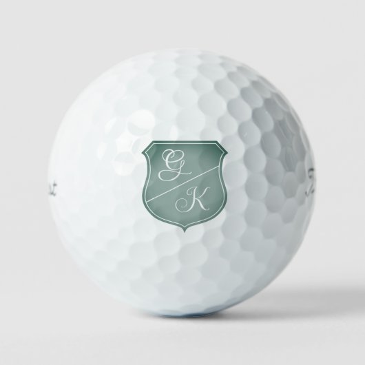 Balles De Golf Couvercle chic personnalisé monogramme Titleist Pr (Recto)