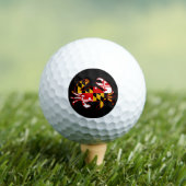 Balles De Golf Crabe du drapeau du Maryland (T-shirt Insitu)