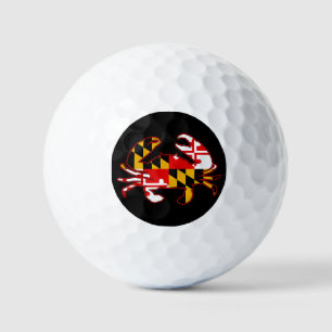 Balles De Golf Crabe du drapeau du Maryland