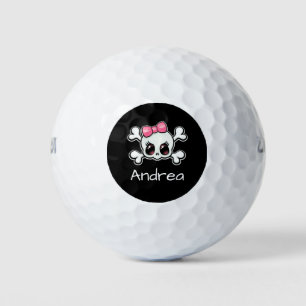 Balles De Golf Crâne avec os croisés