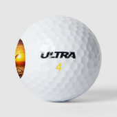 Balles De Golf Crâne cowboy avec Lasso (Logo)