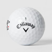 Balles De Golf Crâne princesse avec votre initiale (Logo)