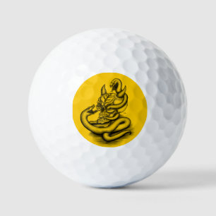 Balles De Golf Crâne - Tête diabolique avec serpent