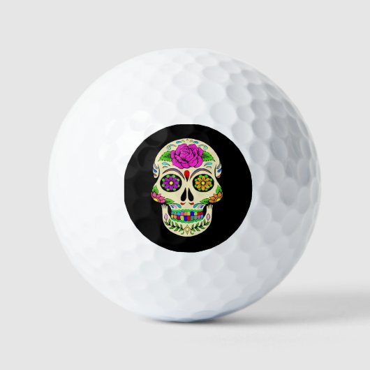 Balles de Golf Crânes de Sucre (Recto)