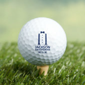 Balles De Golf Cravate bleue du garçon d'honneur (T-shirt Insitu)