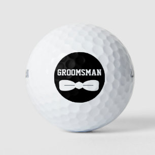 Balles De Golf Cravate Dapper Bow Groomsman Cercle noir