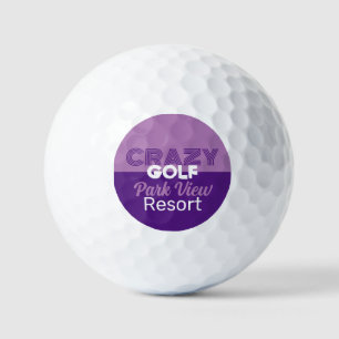 Balles De Golf Crazy Golf Slogan, Mini Golf Course