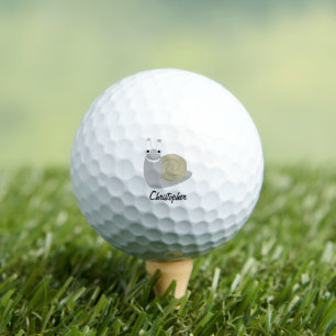 Balles De Golf Création Escargot Personnalisée
