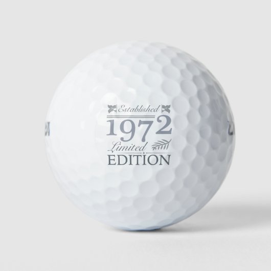 Balles De Golf Créé en 1972 50e anniversaire (Devant)