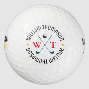 Balles De Golf créer cool style monogram_ball