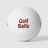 Balles De Golf Créer quelque chose d'unique (Devant)