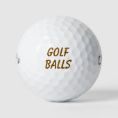 Balles De Golf Créer quelque chose d'unique (Devant)