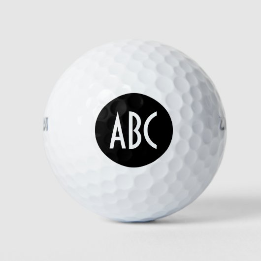 Balles De Golf Créez vos propres initiales de monogramme de nom (Devant)