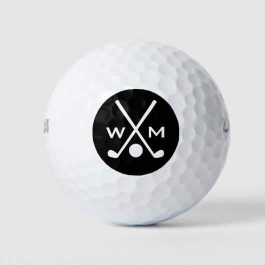 Balles De Golf Créez vos propres initiales de monogramme personna (Devant)