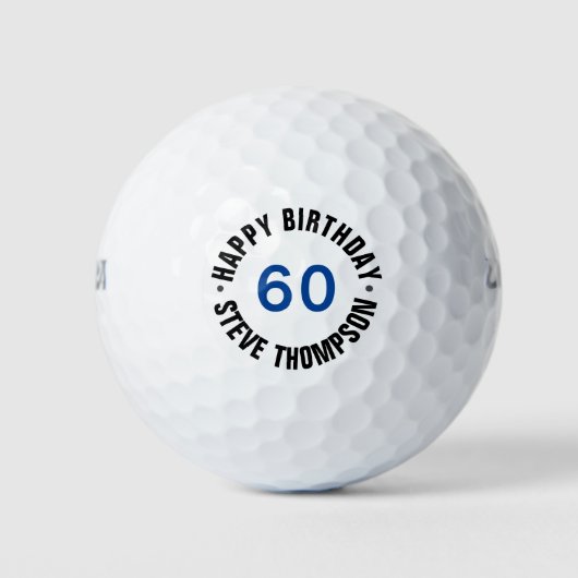 Balles De Golf Créez votre propre cadeau d'anniversaire Balls de  (Devant)