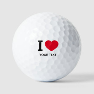 Balles De Golf Créez votre propre Funny que j'aime